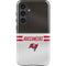 NFL Tampa Bay Buccaneers White Striped Galaxy S25 Plus Impact Case