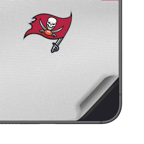 NFL Tampa Bay Buccaneers White Striped Galaxy S25 Plus Skin