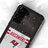 NFL Tampa Bay Buccaneers White Striped Galaxy S24 Plus Waterproof Case