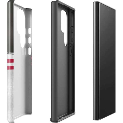 NFL Tampa Bay Buccaneers White Striped Galaxy S25 Ultra Impact Case