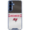 NFL Tampa Bay Buccaneers White Striped Galaxy S25 Plus Clear Case