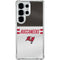 NFL Tampa Bay Buccaneers White Striped Galaxy S25 Ultra Clear Case