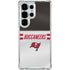 NFL Tampa Bay Buccaneers White Striped Galaxy S25 Ultra Clear Case