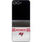 NFL Tampa Bay Buccaneers White Striped Galaxy Z Flip6 Skin