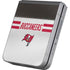 NFL Tampa Bay Buccaneers White Striped Galaxy Z Flip6 Skin