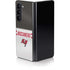 NFL Tampa Bay Buccaneers White Striped Galaxy Z Fold5 5G Skin