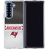 NFL Tampa Bay Buccaneers White Striped Galaxy Z Fold6 Clear Case