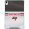 NFL Tampa Bay Buccaneers White Striped iPad 11th Gen (2025) Clear Case