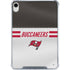 NFL Tampa Bay Buccaneers White Striped iPad 11th Gen (2025) Clear Case