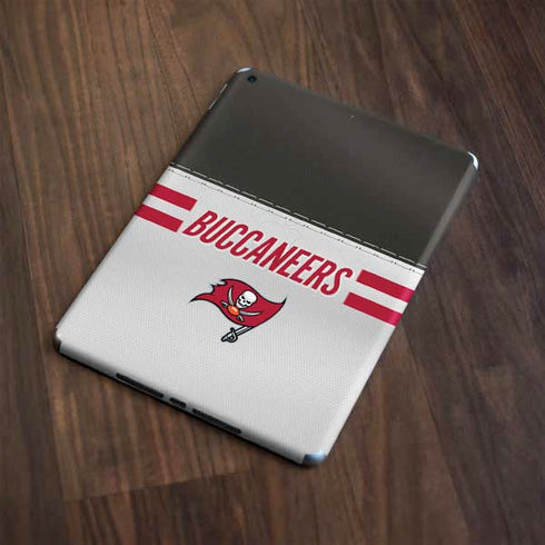 NFL Tampa Bay Buccaneers White Striped Apple iPad Skin