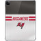 NFL Tampa Bay Buccaneers White Striped iPad Pro 11in (2024) Clear Case