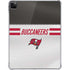 NFL Tampa Bay Buccaneers White Striped iPad Pro 11in (2024) Clear Case
