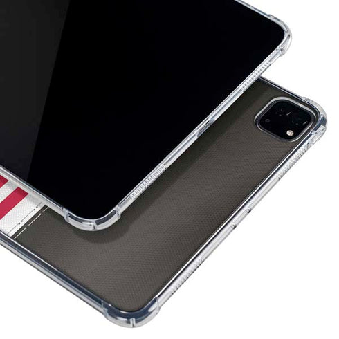 NFL Tampa Bay Buccaneers White Striped iPad Pro 11in (2024) Clear Case