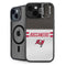 NFL Tampa Bay Buccaneers White Striped iPhone 14 Kickstand Case