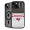 NFL Tampa Bay Buccaneers White Striped iPhone 14 Plus Kickstand Case
