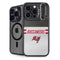 NFL Tampa Bay Buccaneers White Striped iPhone 14 Pro Max Kickstand Case