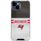 NFL Tampa Bay Buccaneers White Striped iPhone 15 Clear Case