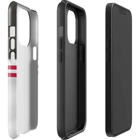 NFL Tampa Bay Buccaneers White Striped iPhone 15 Pro Impact Case