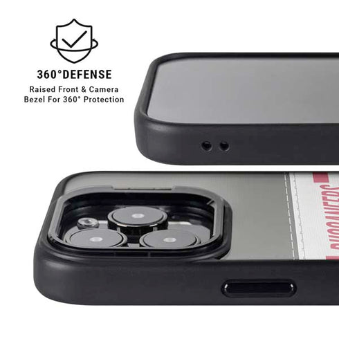 NFL Tampa Bay Buccaneers White Striped iPhone 15 Pro Max Kickstand Case