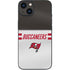 NFL Tampa Bay Buccaneers White Striped iPhone 15 Skin