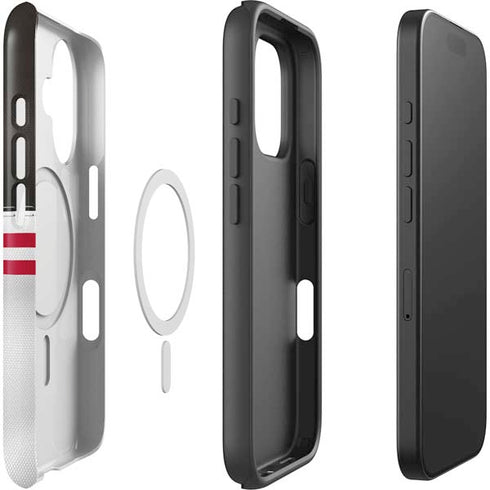 NFL Tampa Bay Buccaneers White Striped iPhone 16 Magsafe Impact Case