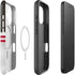 NFL Tampa Bay Buccaneers White Striped iPhone 16 Magsafe Impact Case