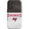 NFL Tampa Bay Buccaneers White Striped iPhone 16 Plus Impact Case