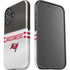 NFL Tampa Bay Buccaneers White Striped iPhone 16 Plus Impact Case