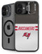 NFL Tampa Bay Buccaneers White Striped iPhone 16 Plus Kickstand Case