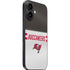 NFL Tampa Bay Buccaneers White Striped iPhone 16 Plus Skin