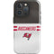 NFL Tampa Bay Buccaneers White Striped iPhone 16 Pro Impact Case