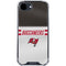 NFL Tampa Bay Buccaneers White Striped iPhone 16e Clear Case