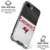 NFL Tampa Bay Buccaneers White Striped iPhone 16e Clear Case
