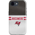 NFL Tampa Bay Buccaneers White Striped iPhone 16e Impact Case