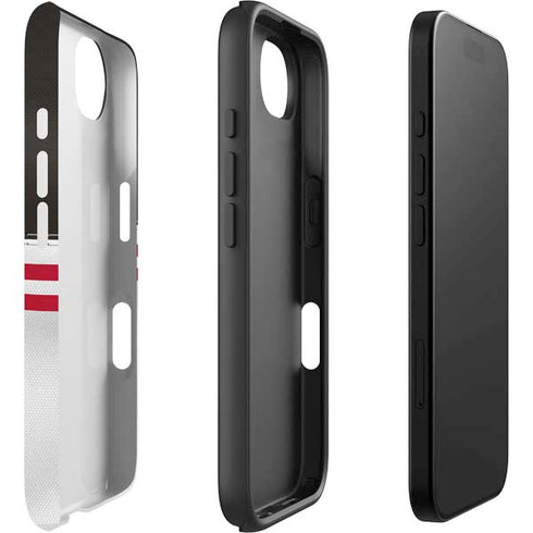 NFL Tampa Bay Buccaneers White Striped iPhone 16e Impact Case