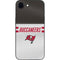 NFL Tampa Bay Buccaneers White Striped iPhone 16e Skin
