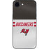 NFL Tampa Bay Buccaneers White Striped iPhone 16e Skin