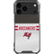 NFL Tampa Bay Buccaneers White Striped iPhone 18 Pro Max Clear Case