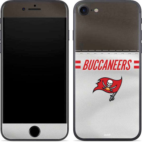 NFL Tampa Bay Buccaneers White Striped iPhone 8 Skin