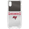 NFL Tampa Bay Buccaneers White Striped iPhone XS Clear Case