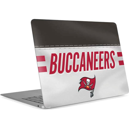 NFL Tampa Bay Buccaneers White Striped Apple MacBook Air Skin