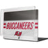 NFL Tampa Bay Buccaneers White Striped MacBook Pro 14in (2021-24) Case plus Skin