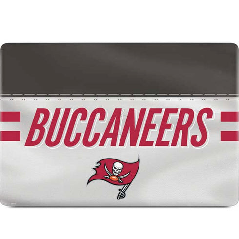 NFL Tampa Bay Buccaneers White Striped MacBook Skins