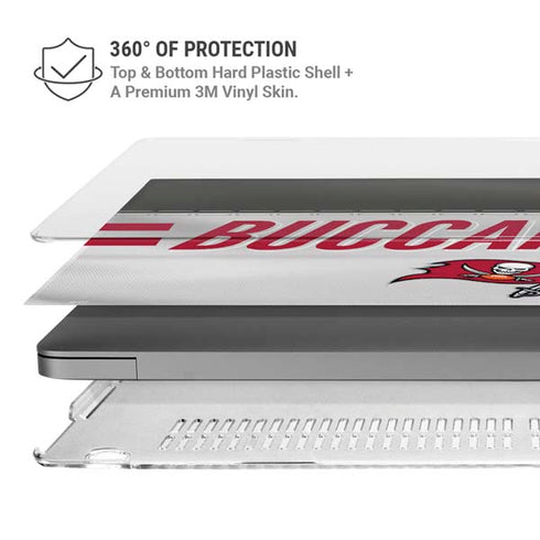 NFL Tampa Bay Buccaneers White Striped MacBook Cases