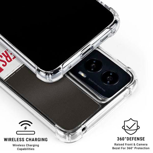 NFL Tampa Bay Buccaneers White Striped Moto G Power 5G (2024) Clear Case
