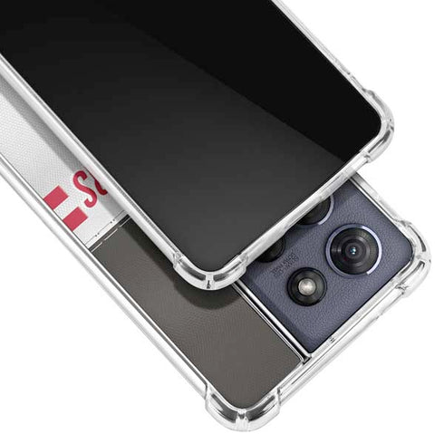 NFL Tampa Bay Buccaneers White Striped Moto G Power 5G (2025) Clear Case