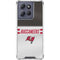 NFL Tampa Bay Buccaneers White Striped Moto G Stylus 5G (2025) Clear Case