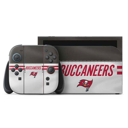 NFL Tampa Bay Buccaneers White Striped Nintendo Skins