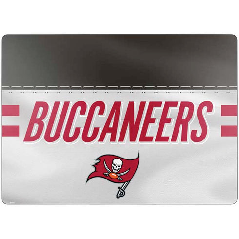 NFL Tampa Bay Buccaneers White Striped Surface Laptop 7 13.8in Skin