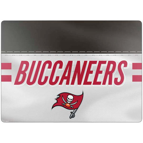 NFL Tampa Bay Buccaneers White Striped Surface Laptop 7 15in Skin